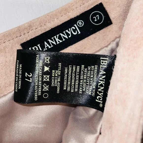 NWOT Blank NYC 100% Suede Leather Pencil Mini Skirt - Picture 5 of 6
